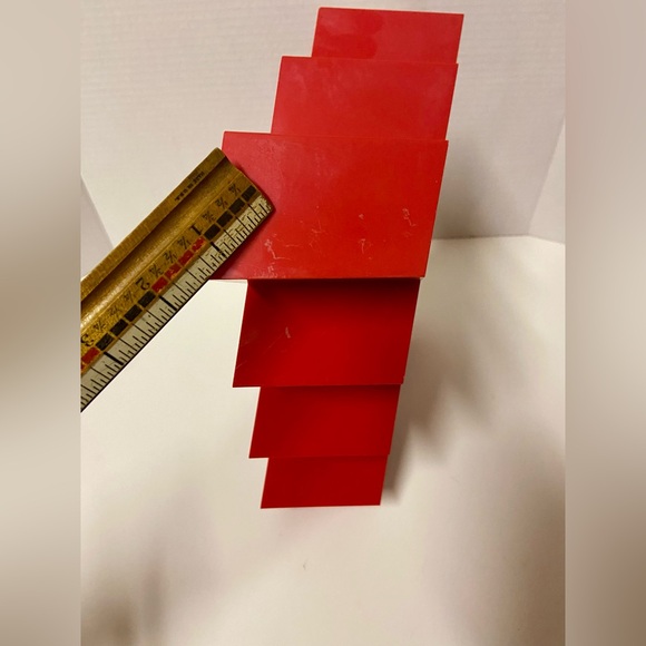 Vintage COPCO MCM Red Honeycomb Wall Spice Rack By Lubge-Randel Danish Style - Picture 3 of 13